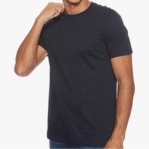 AX Armani Exchange Men's Solid Colored Basic Pima Crew Neck black